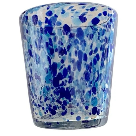Blue Speckled Glass Art Piece - Picture 10 of 13